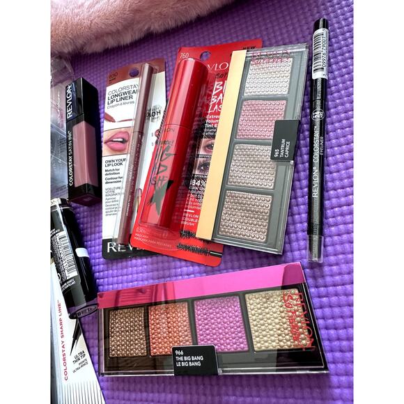 New Makeup Lot Revlon: Lip Liner, Mascara, Eyeshadow, eyeliner, lipstick, mist
